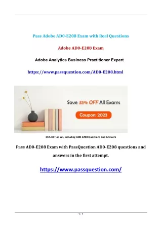 Adobe AD0-E208 Practice Test Questions