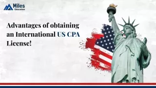 Advantages of Obtaining an International US CPA License