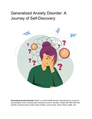 Generalized Anxiety Disorder_ A Journey of Self-Discovery 14 july 23