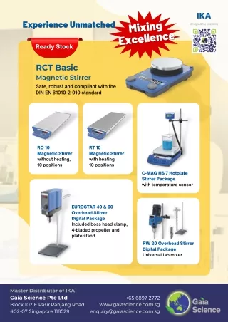 RCT Basic Magnetic Stirrer in Singapore