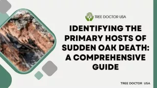 Identifying the Primary Hosts of Sudden Oak Death A Comprehensive Guide