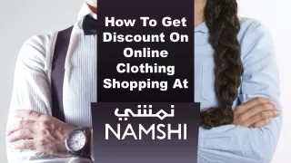 Use Namshi Discount Code and Get Up to 70% OFF on Your Favorite Fashion Brands