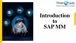 Unlock Your Potential with SAP MM Training in Noida at ShapeMySkills