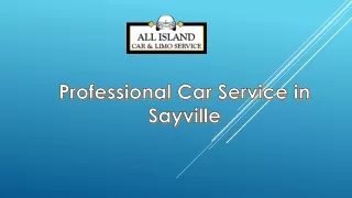 Professional Car Service in Sayville