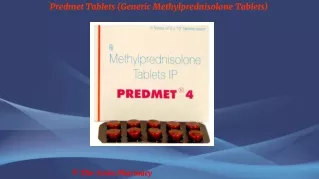 Predmet Tablets (Generic Methylprednisolone Tablets)