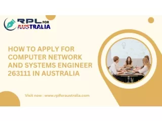 How to Apply for Computer Network and Systems Engineer 263111 in Australia