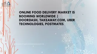 Online Food Delivery Market