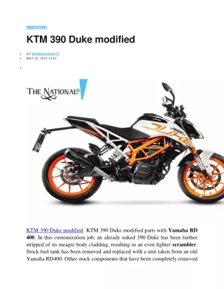 KTM 390 Duke modified