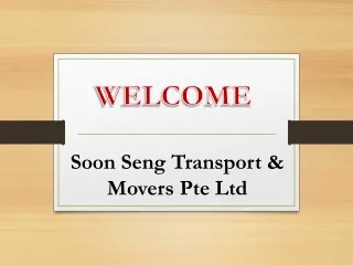 Soon Seng Transport & Movers Pte Ltd
