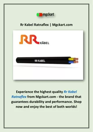 Rr Kabel Ratnaflex | Mgckart.com