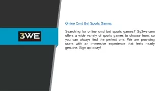 Online Cmd Bet Sports Games | Sg3we.com