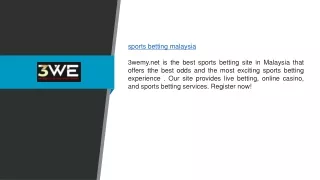 Sports Betting Malaysia | 3wemy.net