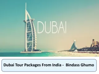 Dubai Tour Packages