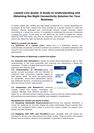 Leased Line Quote_ A Guide to Understanding and Obtaining the Right Connectivity Solution for Your Business