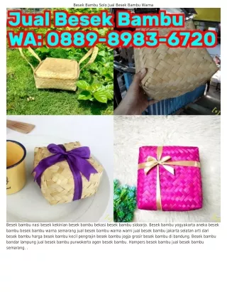 0889_898ᣮ_67ᒿ0 (WA) Besek Bambu Ukuran 20x20 Jual Besek Bambu Kecil