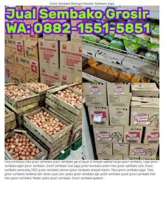 ౦88ᒿ~1551~5851 (WA) Buka Toko Grosir Sembako Distributor Sembako Untuk Grosir