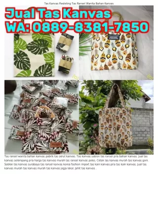 ౦88ᑫ_8З8I_ᜪ85౦ (WA) Tas Kanvas Jogja Lucu Tas Gendong Wanita Kanvas