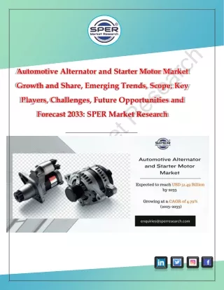 Automotive Alternator and Starter Motor Market