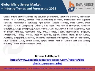 Global Micro Server Market