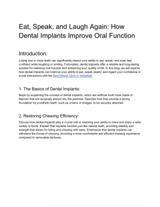 Eat, Speak, and Laugh Again_ How Dental Implants Improve Oral Function
