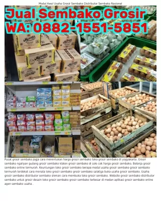 Ô88ᒿ_1551_5851 (WA) Grosir Sembako Salatiga Distributor Sembako Online Cod