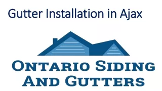 Gutter Installation in Ajax