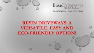 Resin Driveways: A Versatile, Easy and Eco-friendly Option!