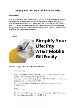Simplify Your Life_ Pay AT&T Mobile Bill Easily