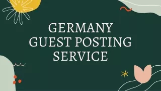 Germany Guest Posting Service