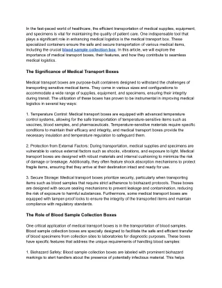 Enhancing Medical Logistics_ The Role of Medical Transport Boxes