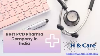 PPT - Top 10 PCD Pharma Companies in India