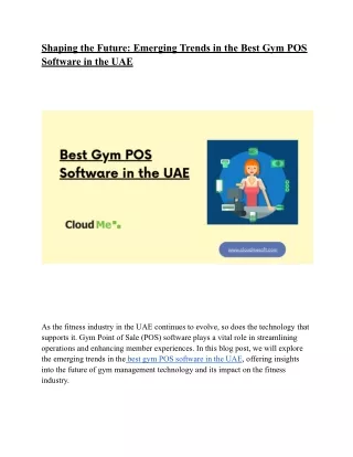 Shaping the Future_ Emerging Trends in the Best Gym POS Software in the UAE