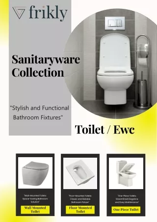 Check Toilet / EWC Catalogue To Buy Toilet / EWC Online In India | Frikly.com