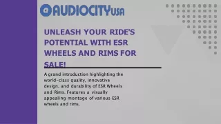 Unleash Your Ride's Potential with ESR Wheels and Rims for Sale!