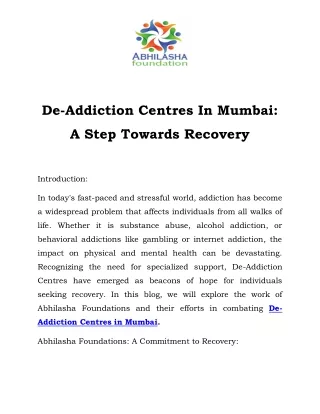 De-Addiction Centres in Mumbai Call-8484929037