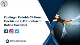 Residential Electrical Services in Edmonton Offered by Define Electrical