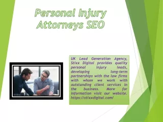 Personal Injury Attorneys SEO