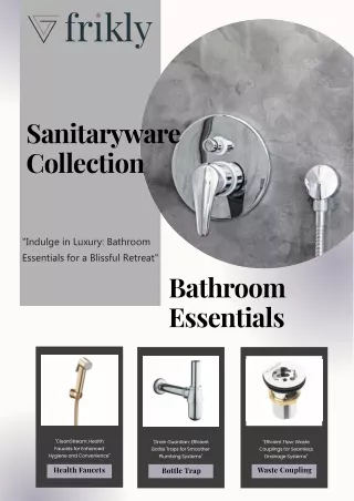 Check Bathroom Essentials Catalogue To Buy Bathroom Essentials Online In India