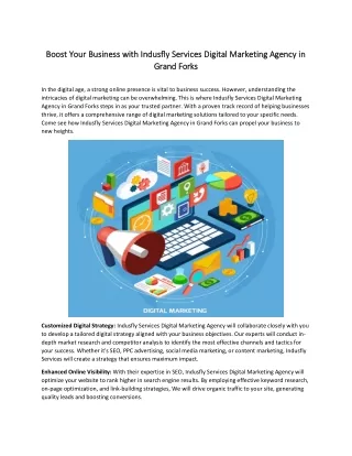 Boost Your Business with Indusfly Services Digital Marketing Agency in Grand Forks