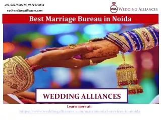 Best Marriage Bureau in Noida