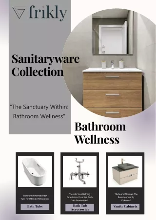 Check Bathroom Wellness Catalogue To Buy Bathroom Wellness Online In India