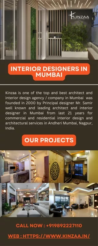 Architectural firms in Mumbai - Interior designers in Mumbai - Kinzaa
