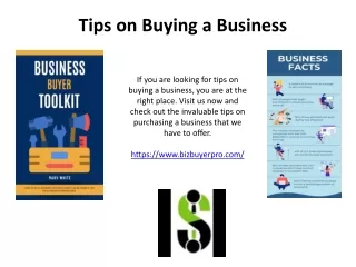 Buying a small business