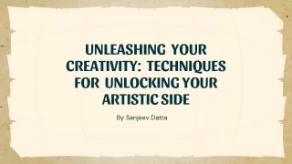 Unleashing Your Creativity