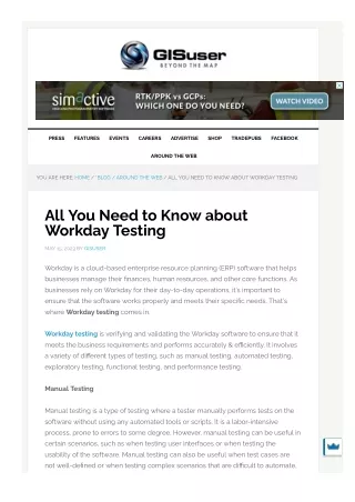 All You Need to Know about Workday Testing