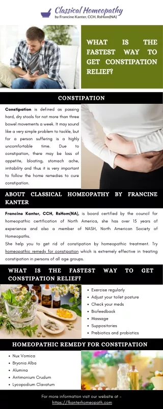 What is the Fastest Way to Get Constipation Relief