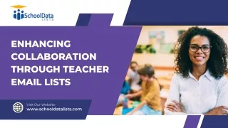 Enhancing Collaboration through Teacher Email Lists