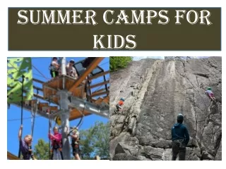 Summer Camps For Kids