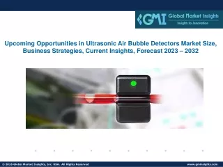 Ultrasonic Air Bubble Detectors Market Size, Business Strategies, 2023 - 2032