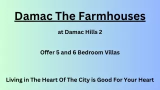 Damac The Farmhouses E-Brochure